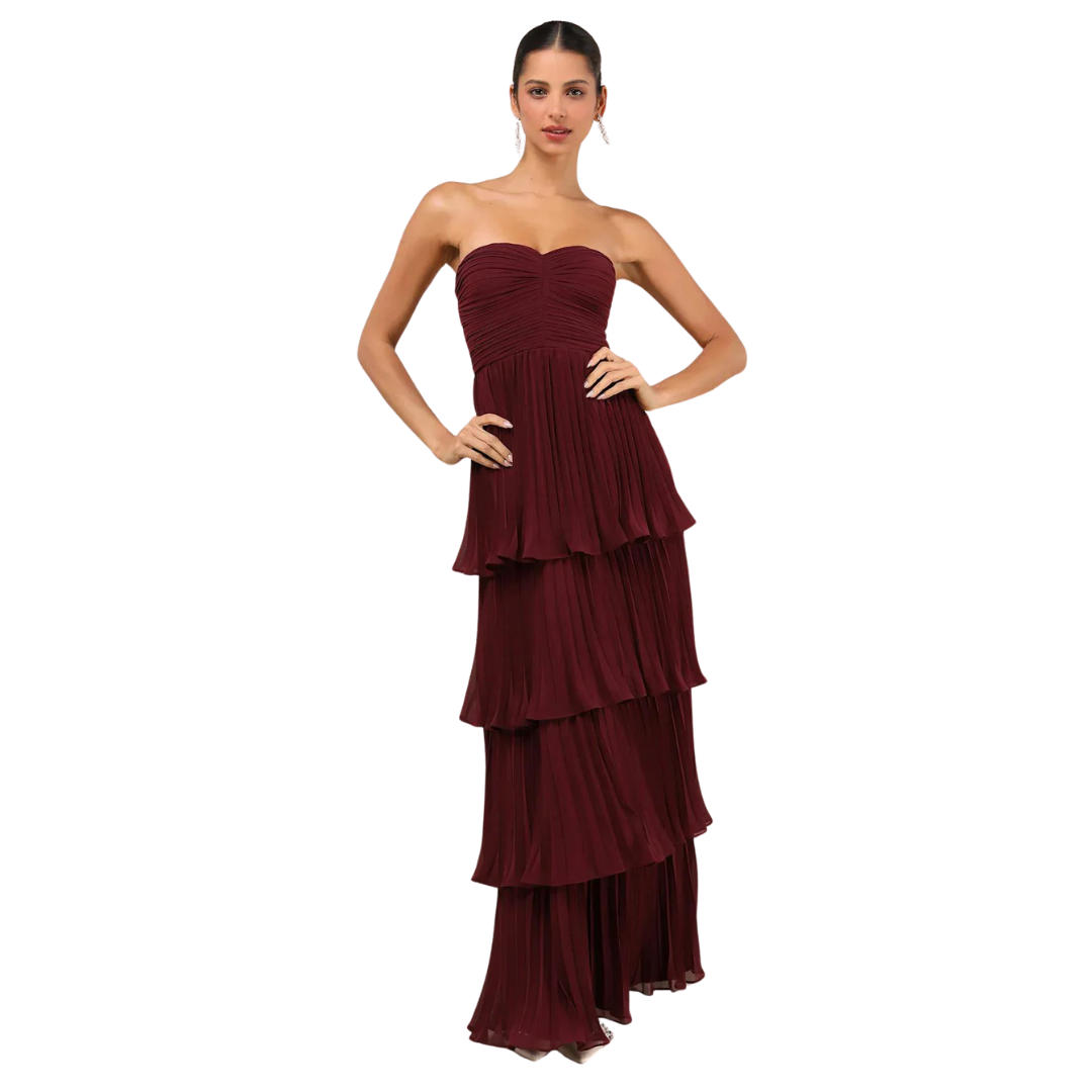 Sofie™ | Strapless Tiered Maxi Dress