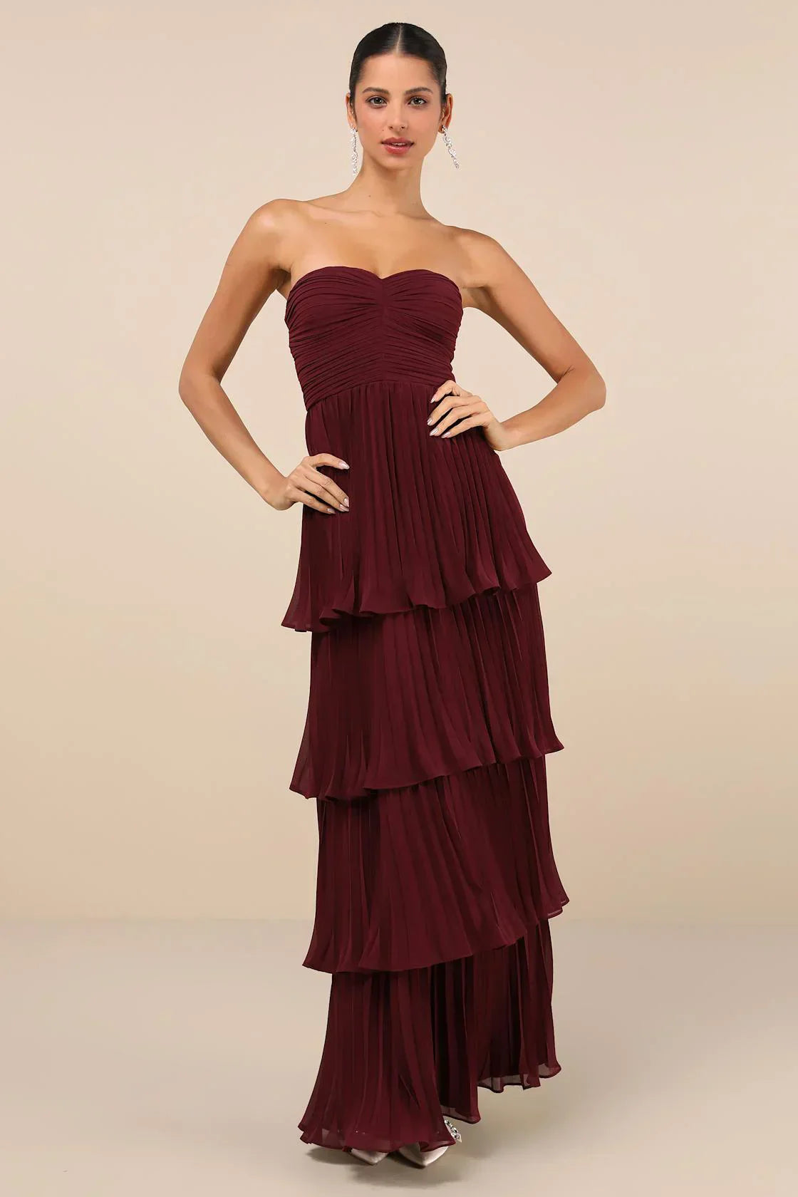 Sofie™ | Strapless Tiered Maxi Dress