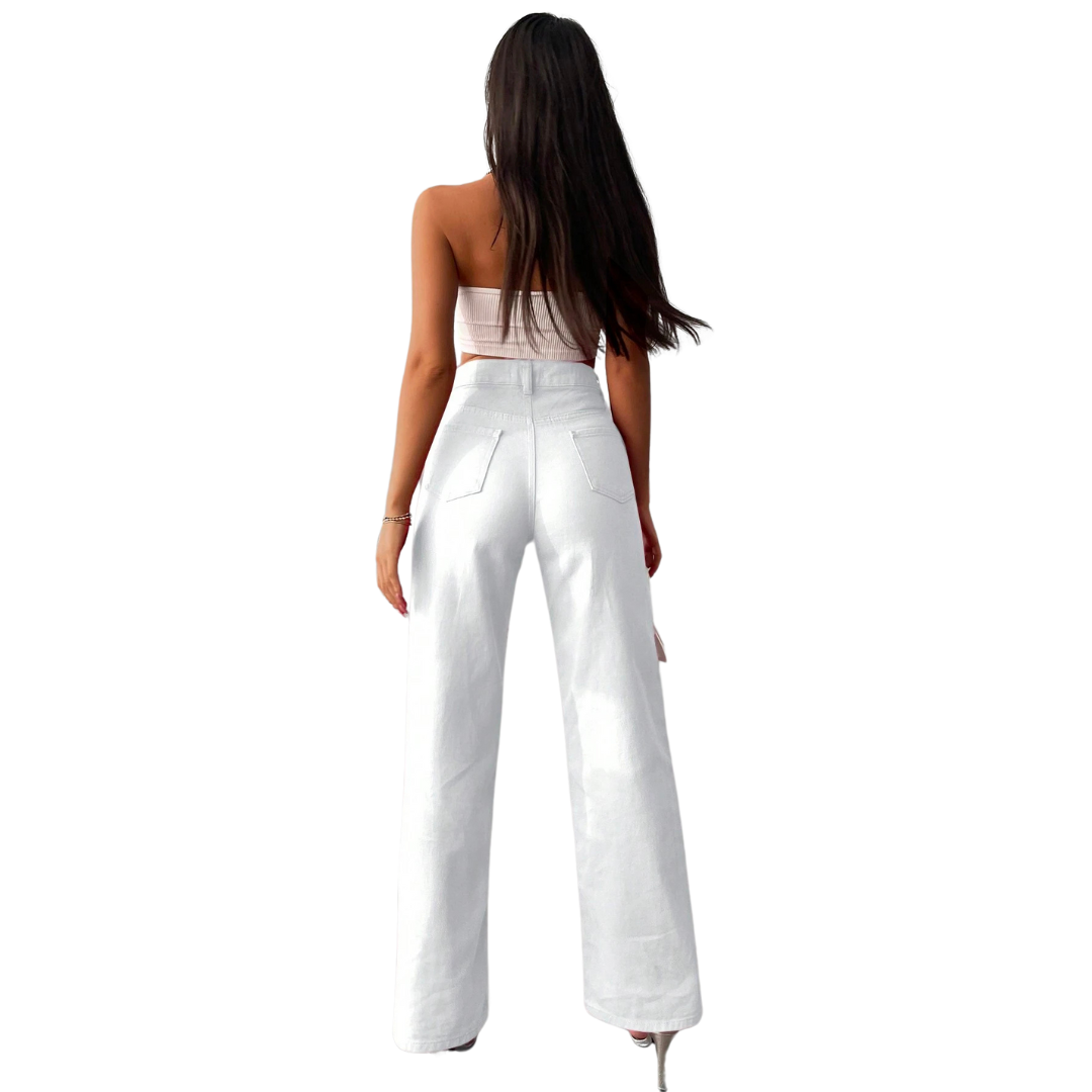 Sofie™ | Elegant High-Waisted Straight-Leg Jeans