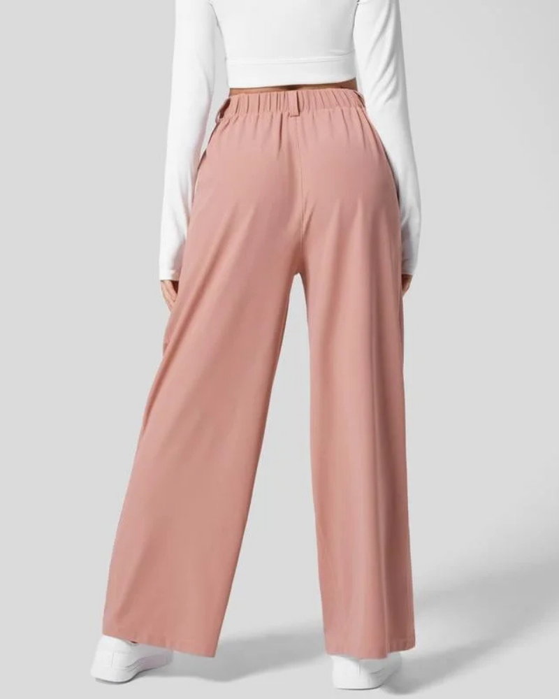 Sofie™ | Moiso High Waisted Wide Leg Casual Pants