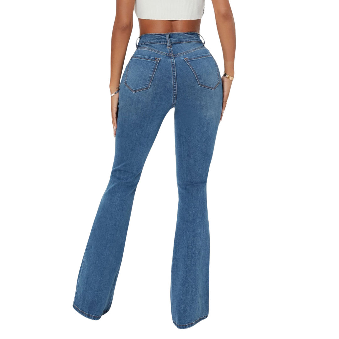 Sofie™ | High-Waisted Curvy Flare-Leg Jeans