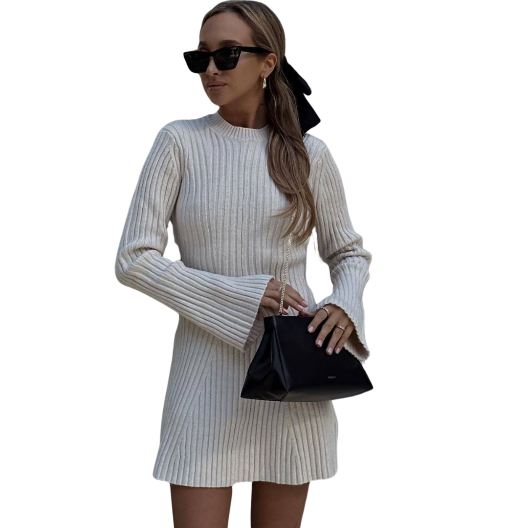 Sofie™ | Chic Ribbed Knit Dress