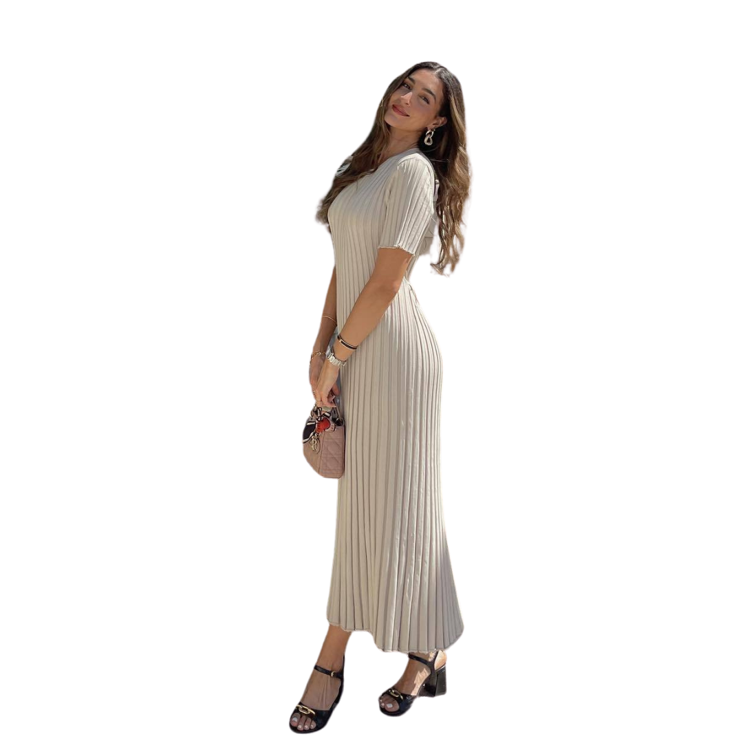 Sofie™ | Timeless Elegance Pleated Midi Dress