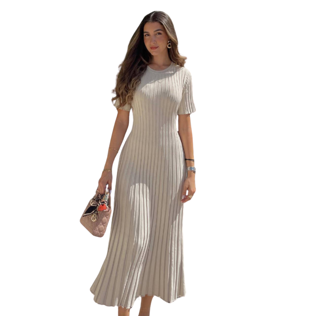 Sofie™ | Timeless Elegance Pleated Midi Dress