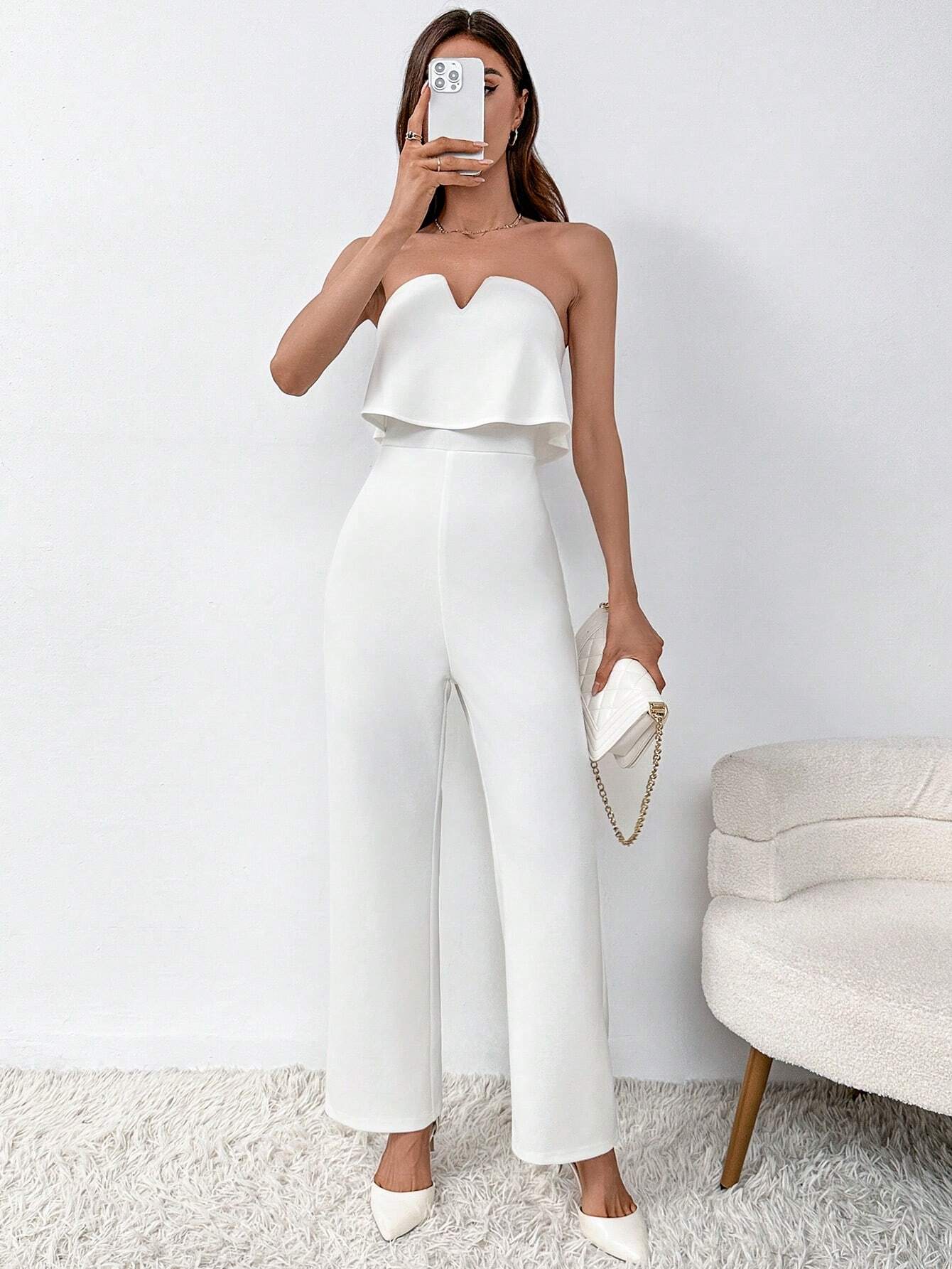 Sofie™ |  Liana Strapless Ruffle Jumpsuit