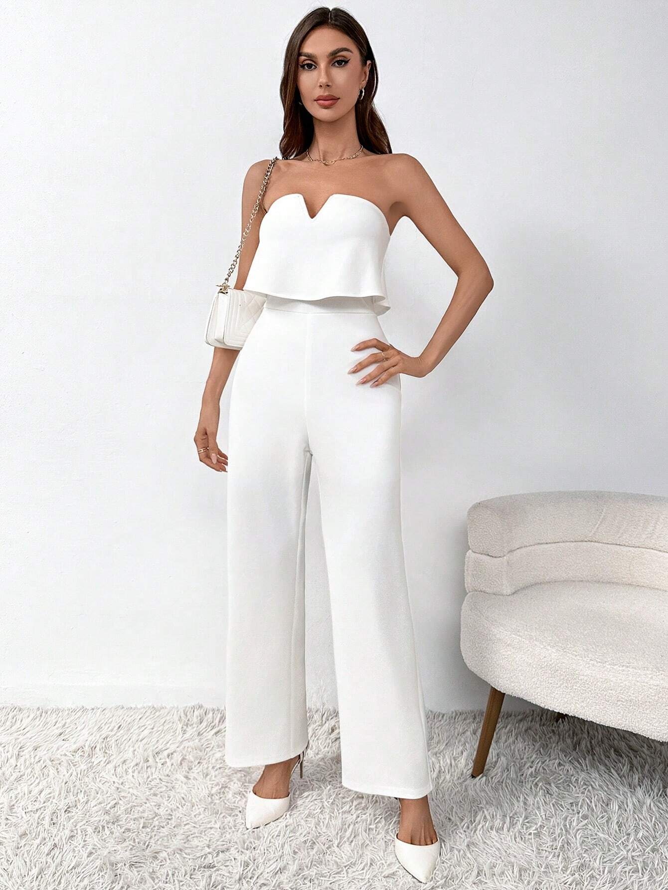 Sofie™ |  Liana Strapless Ruffle Jumpsuit