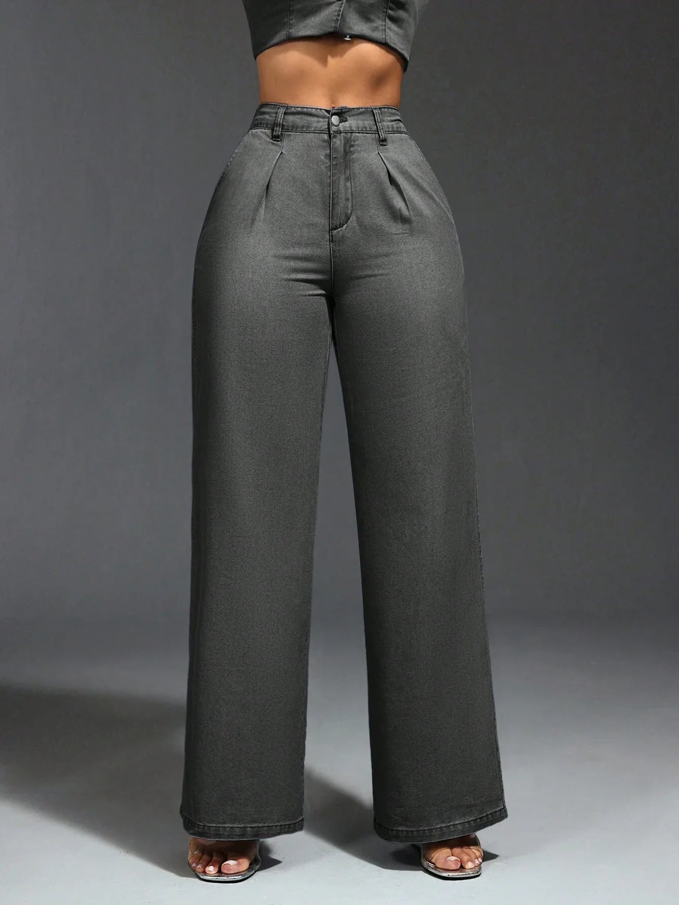 Sofie™ | Elegant High-Waisted Wide-Leg Jeans