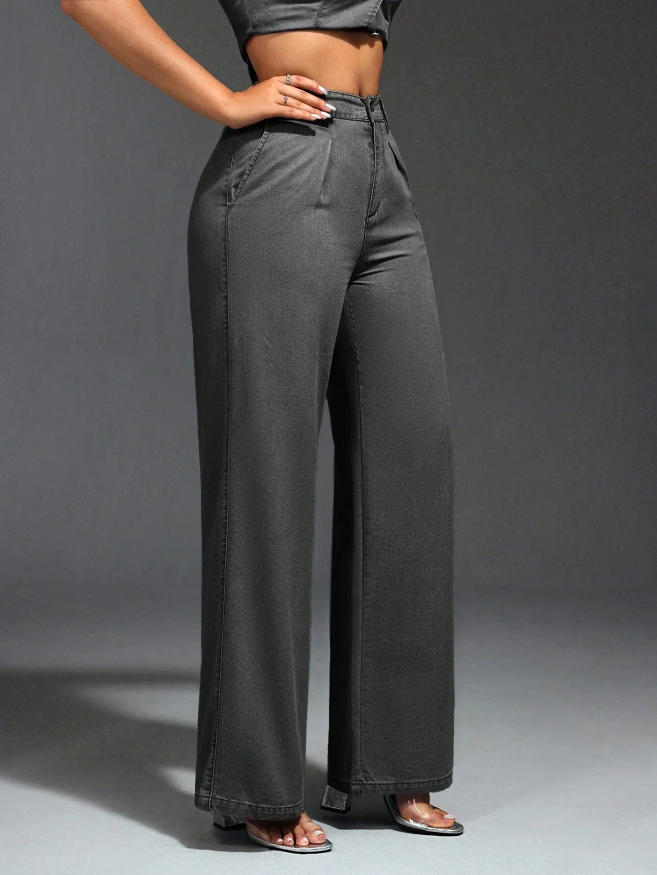 Sofie™ | Elegant High-Waisted Wide-Leg Jeans