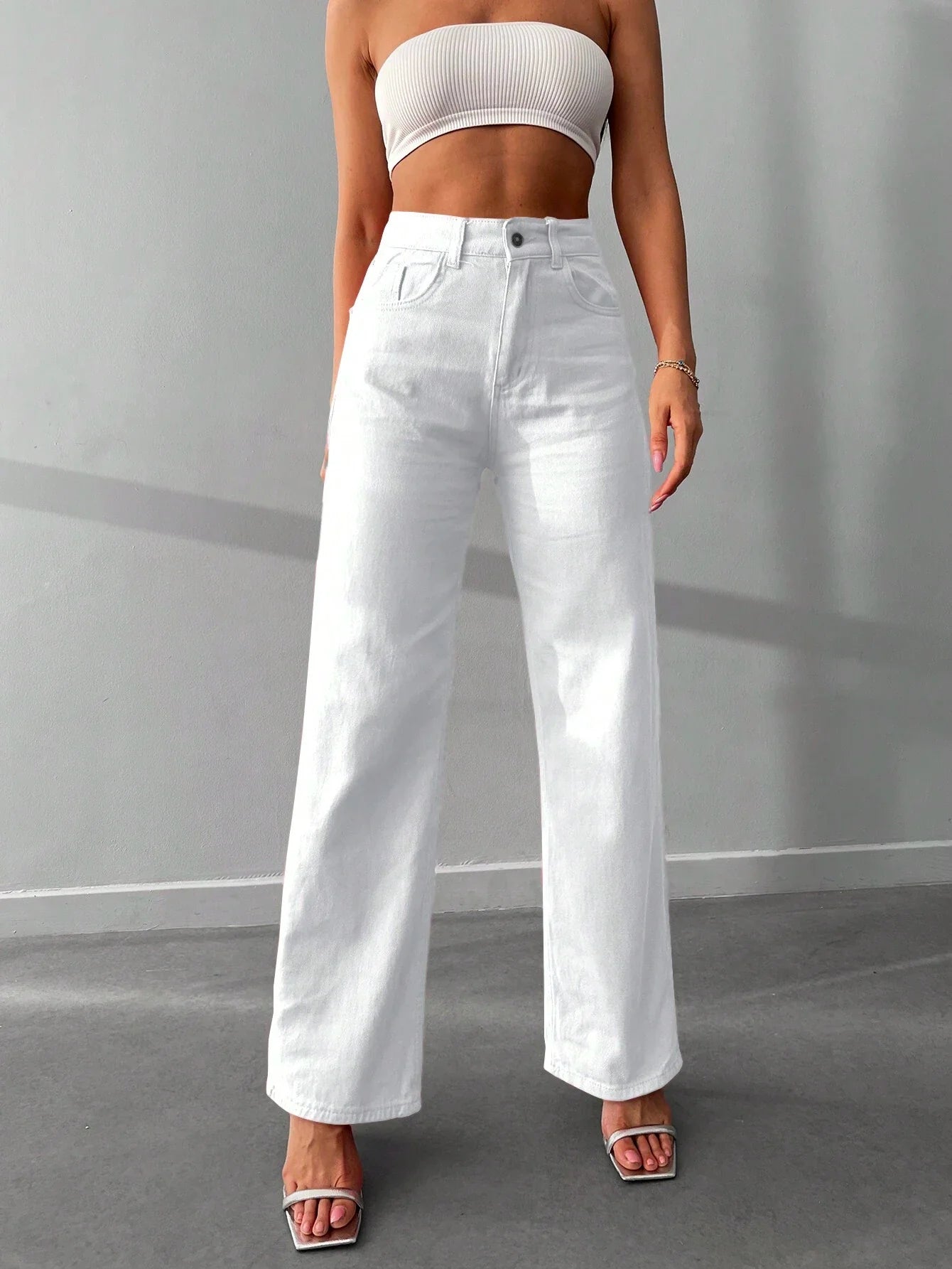 Sofie™ | Elegant High-Waisted Straight-Leg Jeans