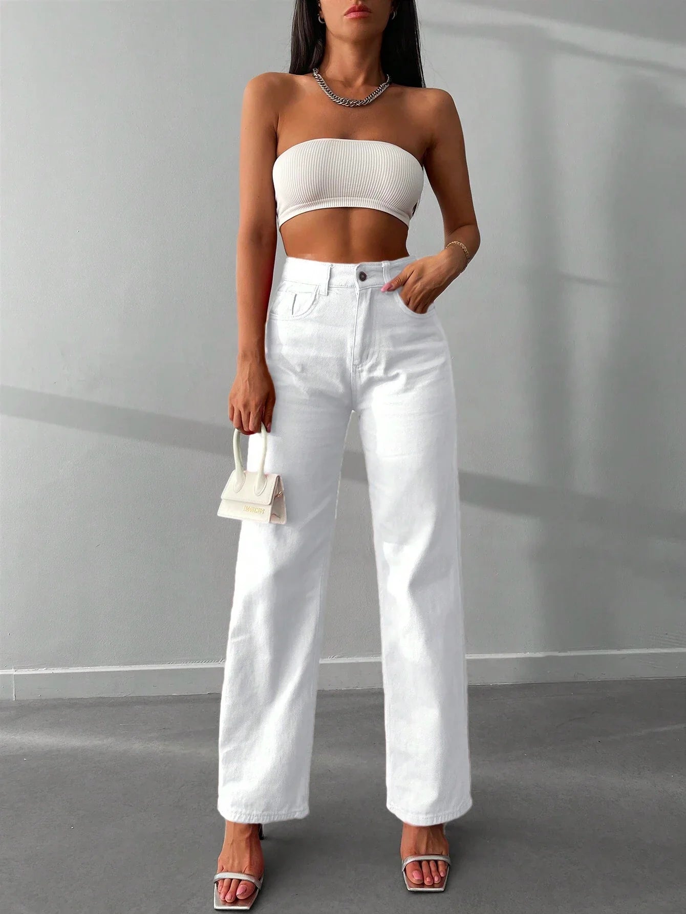 Sofie™ | Elegant High-Waisted Straight-Leg Jeans