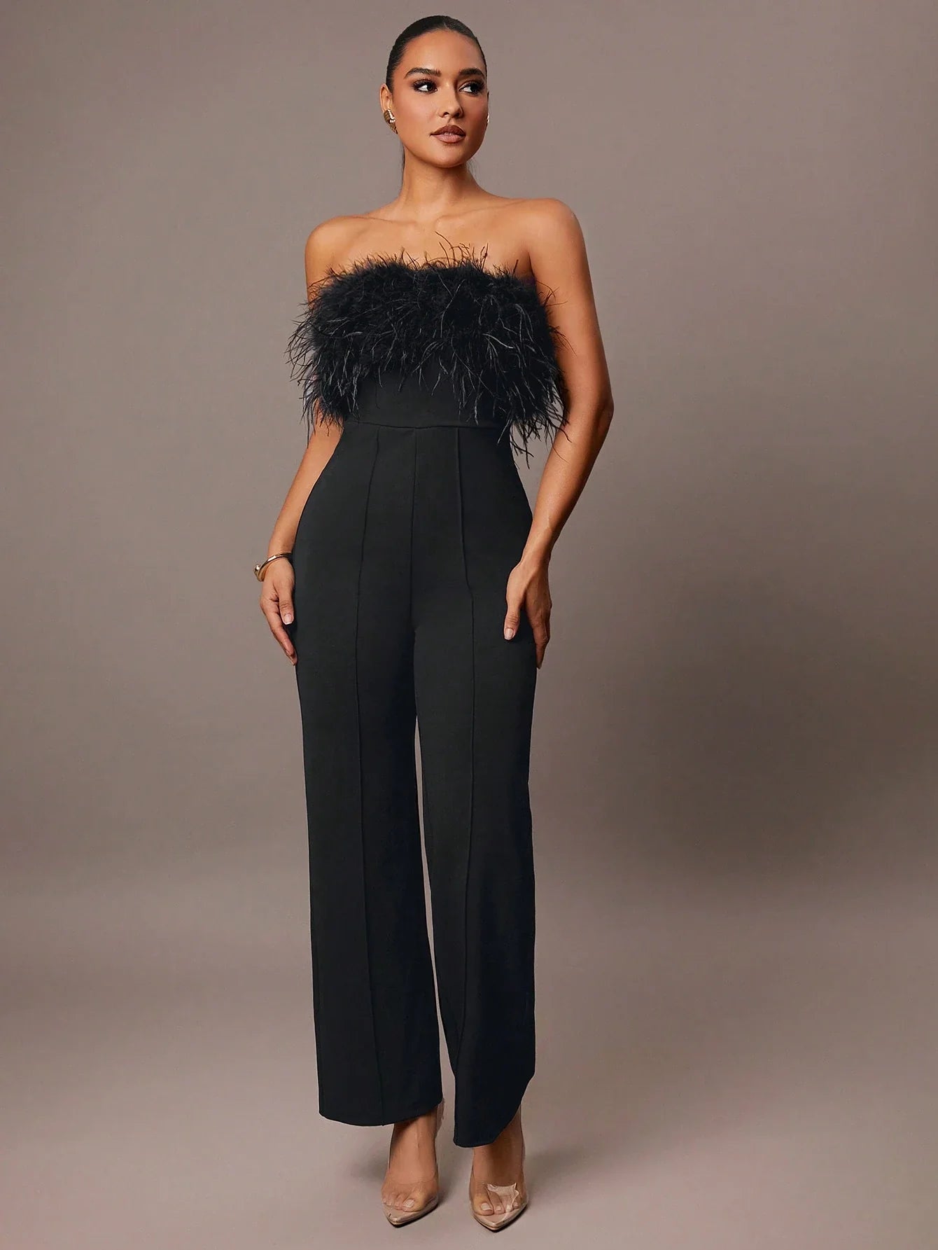 Sofie™ | Isabella Luxe Feather Jumpsuit