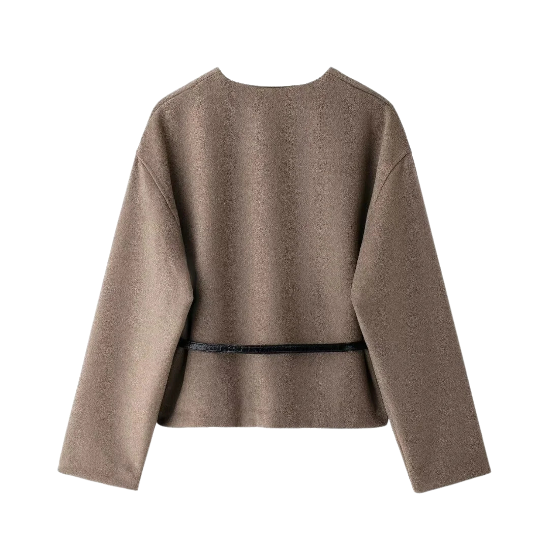 Sofie™ | Minimalist Belted Wrap Coat