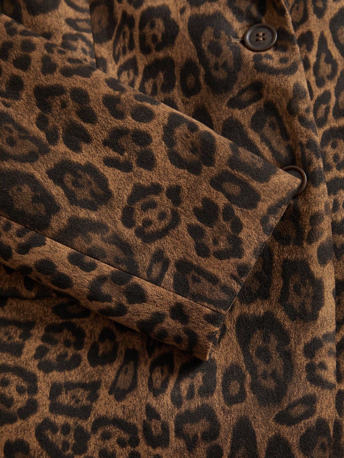 Sofie™ | Leopard Print Single Button Blazer