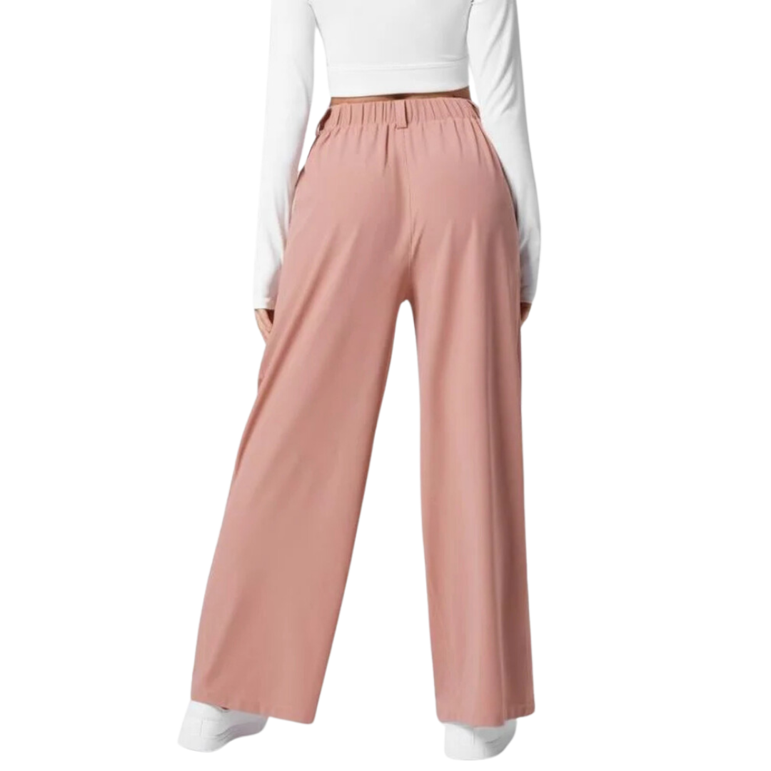 Sofie™ | Moiso High Waisted Wide Leg Casual Pants