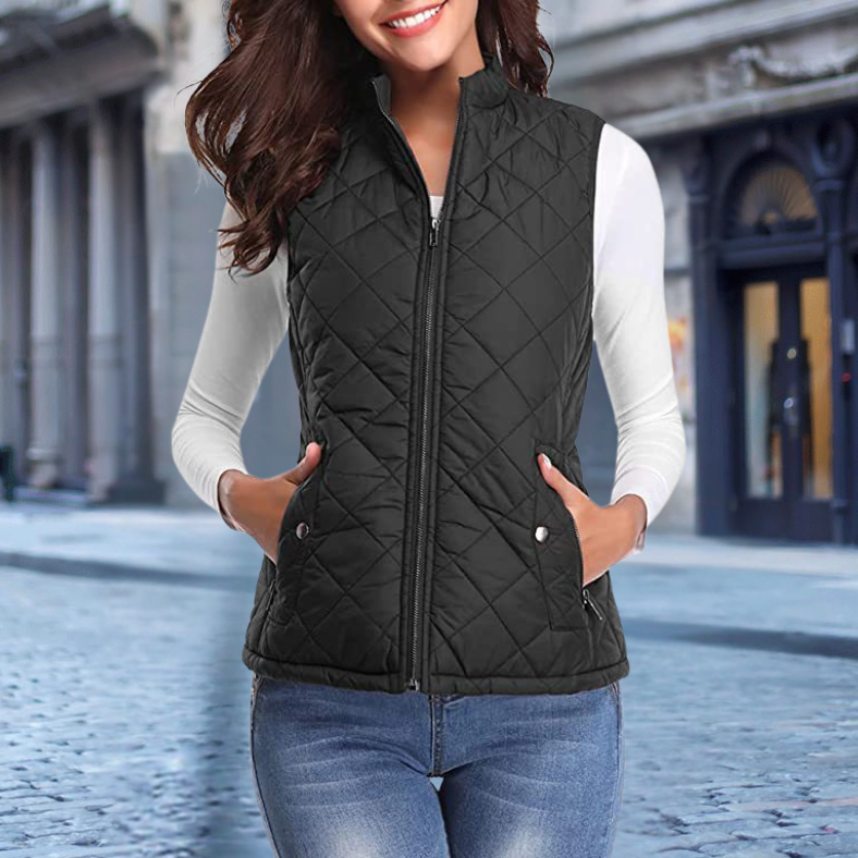 Sofie™ | Stylish Women's Quilted Zipper Jacket