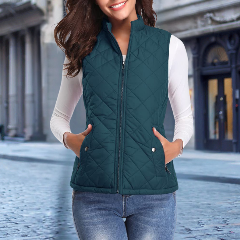 Sofie™ | Stylish Women's Quilted Zipper Jacket