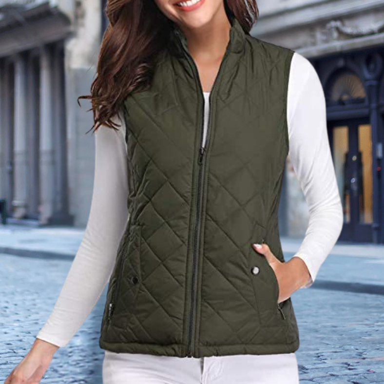 Sofie™ | Stylish Women's Quilted Zipper Jacket