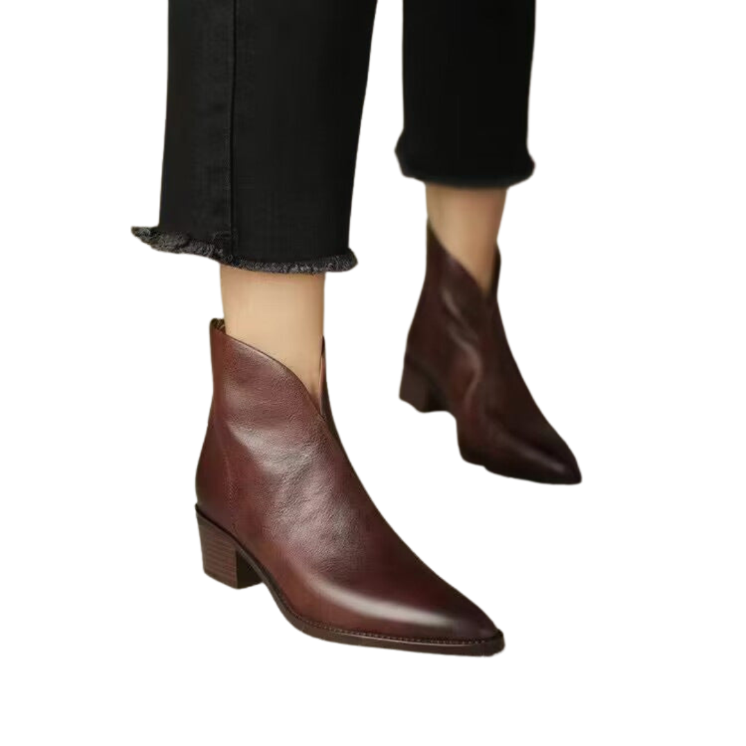 Sofie™ | Lucia Western Chic Ankle Boots