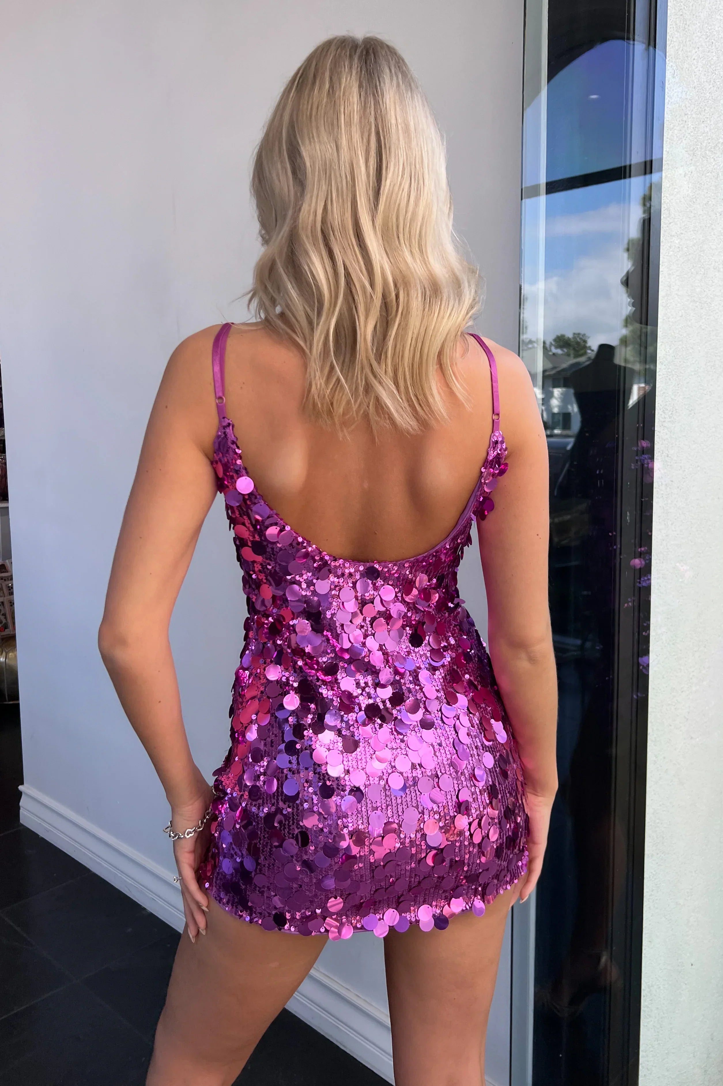 Sofie™ | Disc Sequin Mini Dress