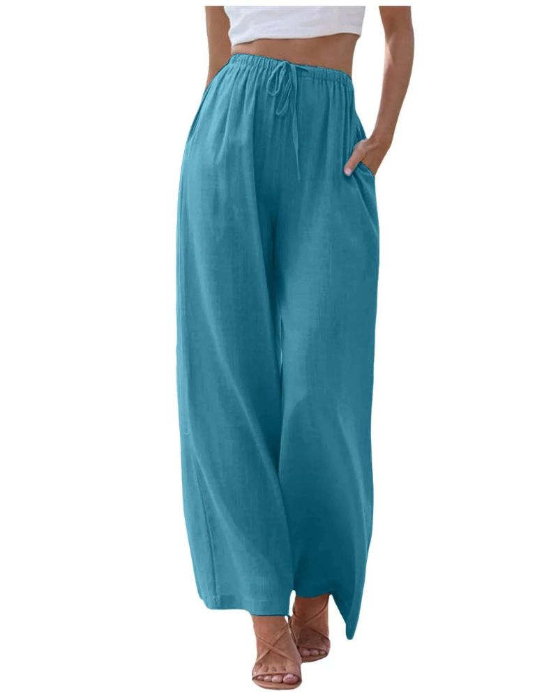 Sofie™ | Sarali Comfy Linen And Cotton Pants