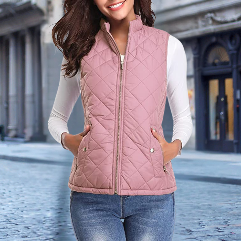 Sofie™ | Stylish Women's Quilted Zipper Jacket