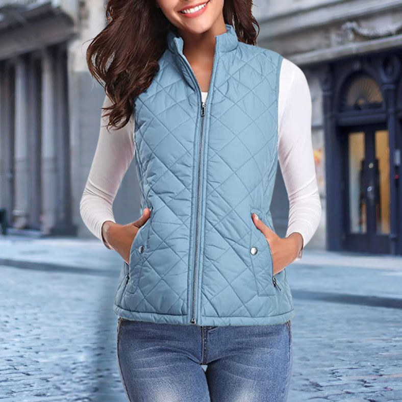 Sofie™ | Stylish Women's Quilted Zipper Jacket