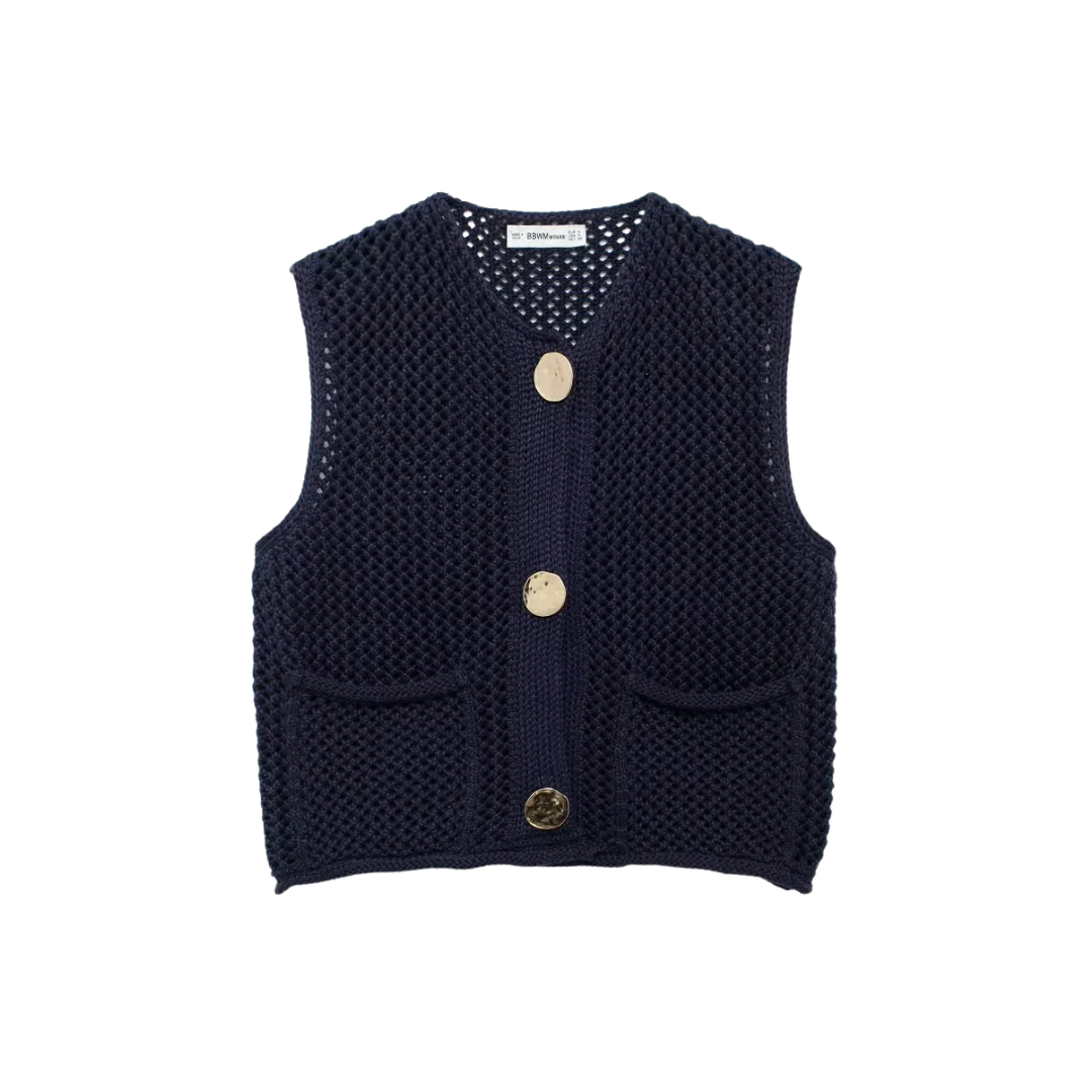 Sofie™ | The Eleanor Knitted Button Vest