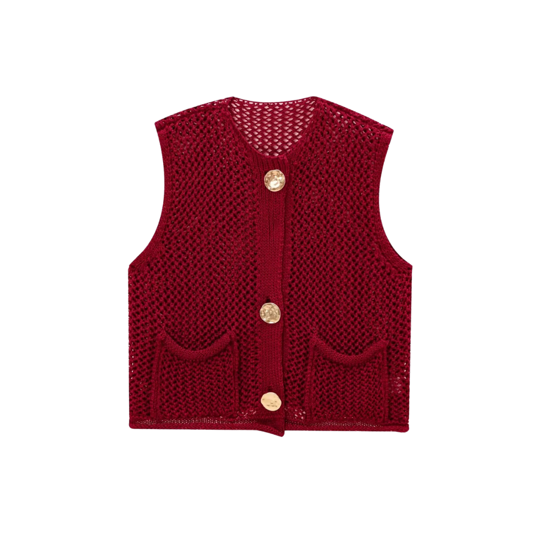 Sofie™ | The Eleanor Knitted Button Vest