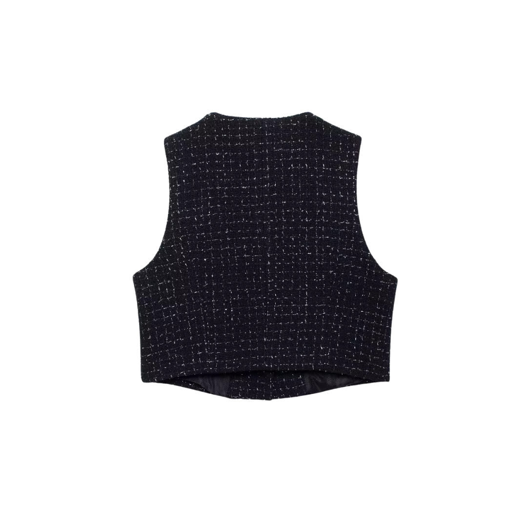 Sofie™ | The Charlotte Luxe Tweed Vest