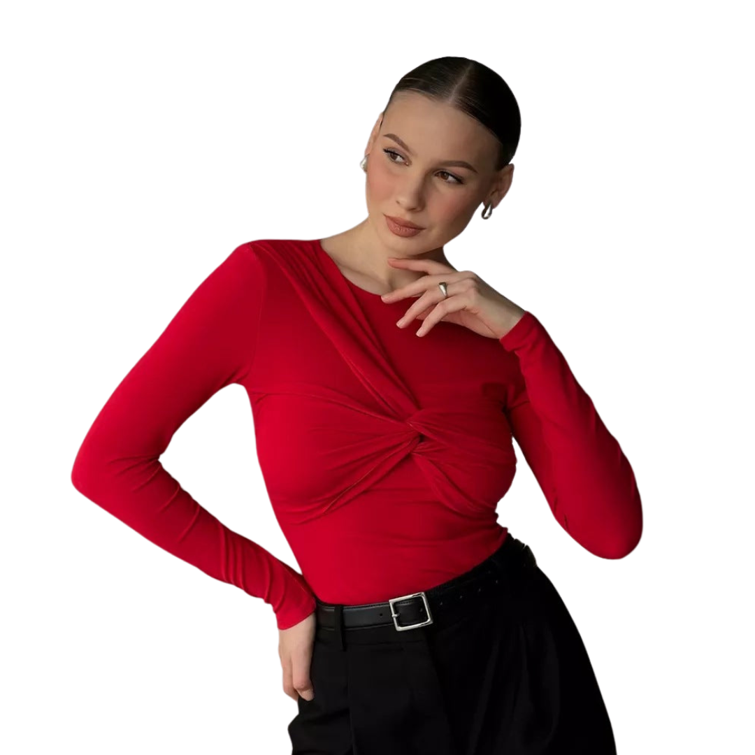 Sofie™ | The Amara Twist Long-Sleeve Top