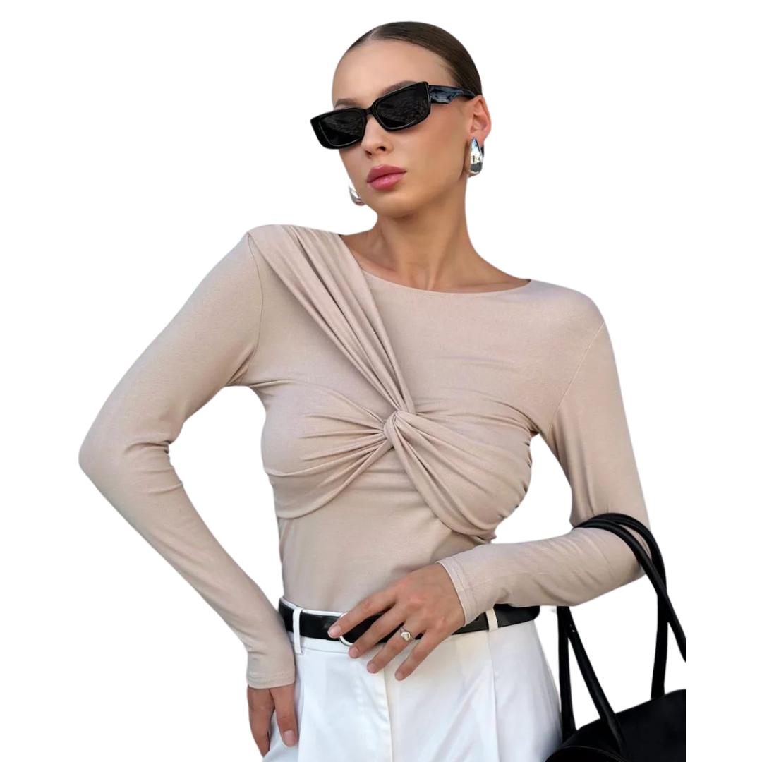 Sofie™ | The Amara Twist Long-Sleeve Top