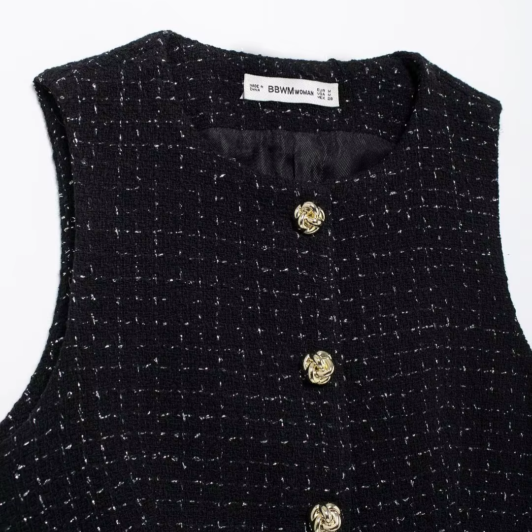 Sofie™ | The Charlotte Luxe Tweed Vest