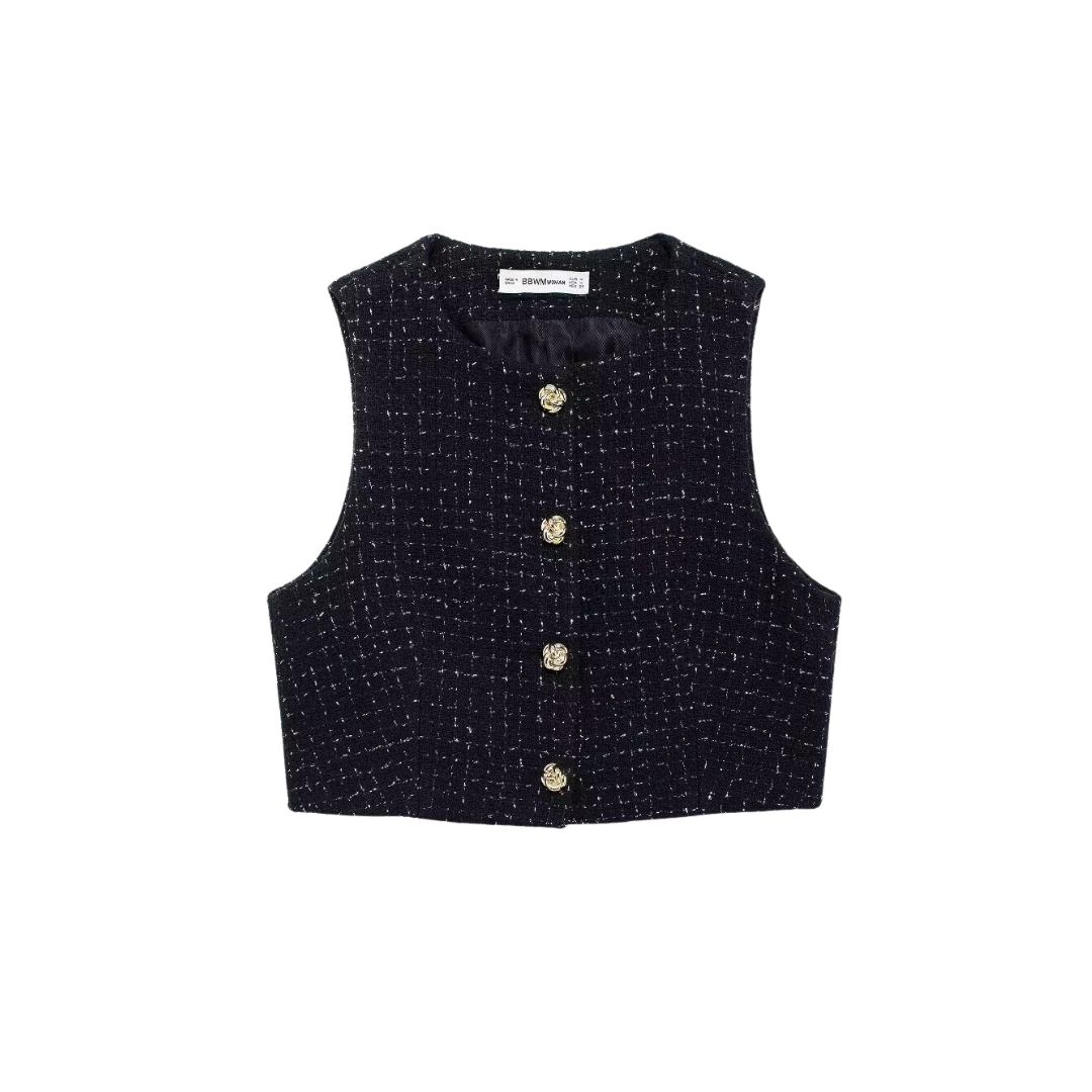 Sofie™ | The Charlotte Luxe Tweed Vest