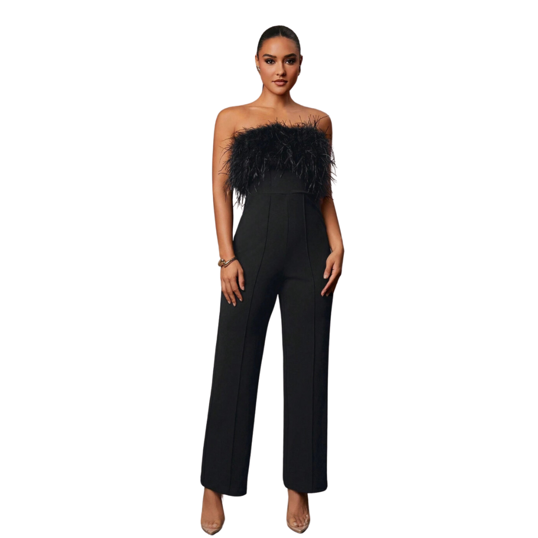 Sofie™ | Isabella Luxe Feather Jumpsuit