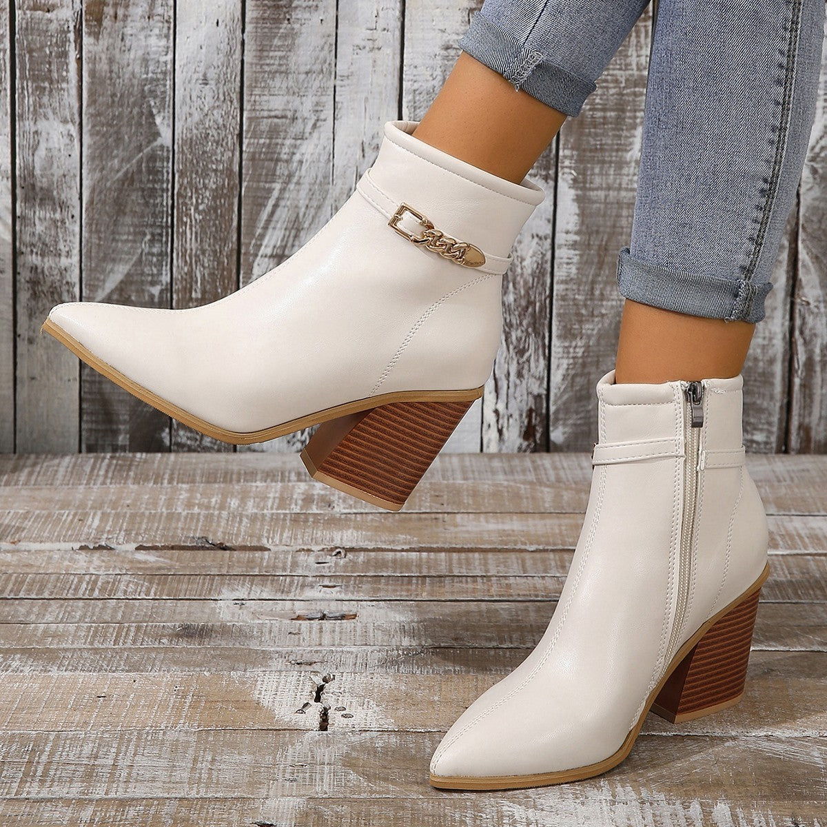 Sofie™ | Olivia Chic Block Heel Ankle Boots