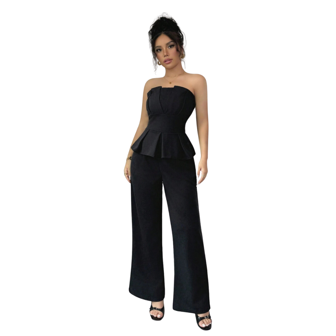 Sofie™ |  Celeste Strapless Peplum Jumpsuit