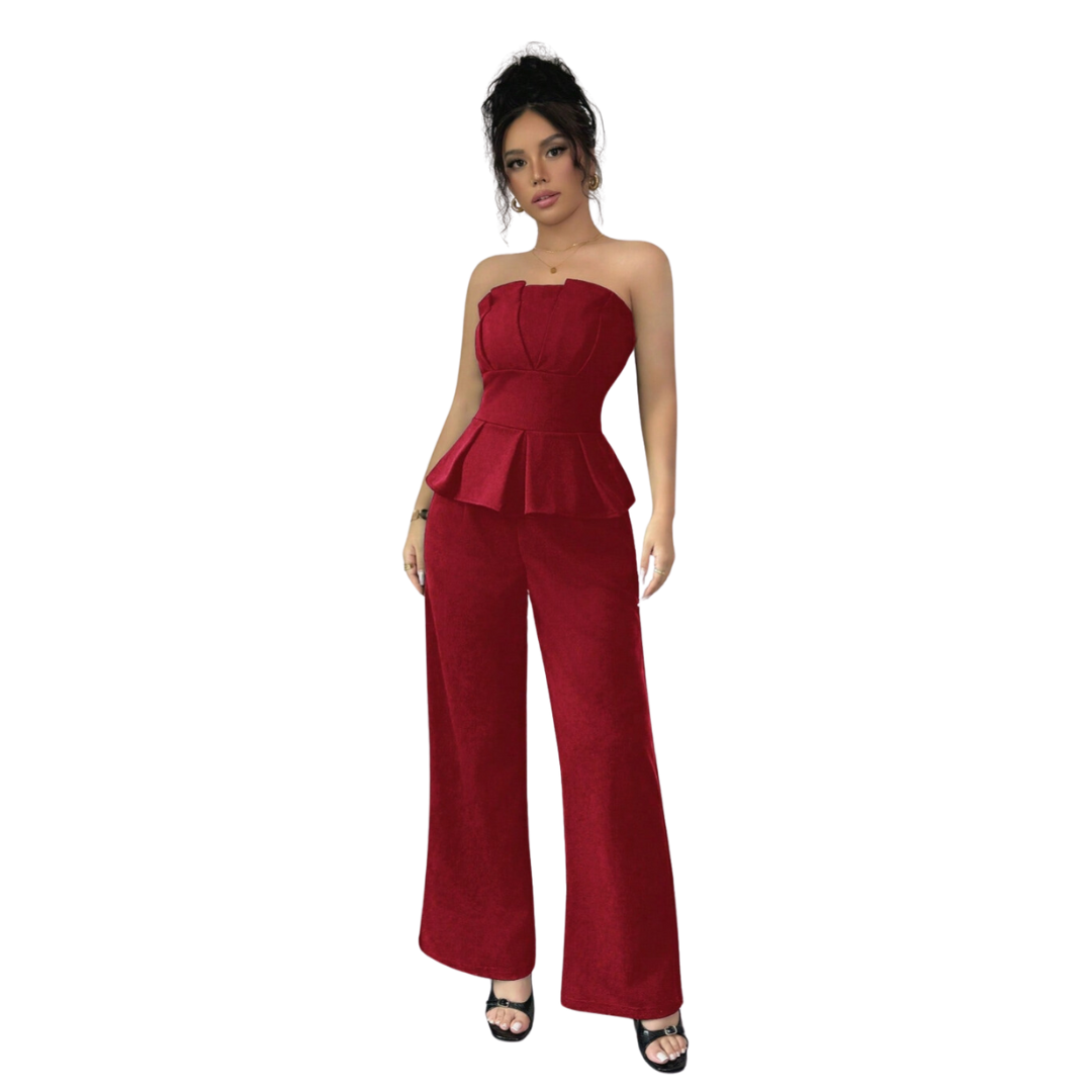 Sofie™ |  Celeste Strapless Peplum Jumpsuit