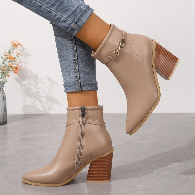 Sofie™ | Olivia Chic Block Heel Ankle Boots