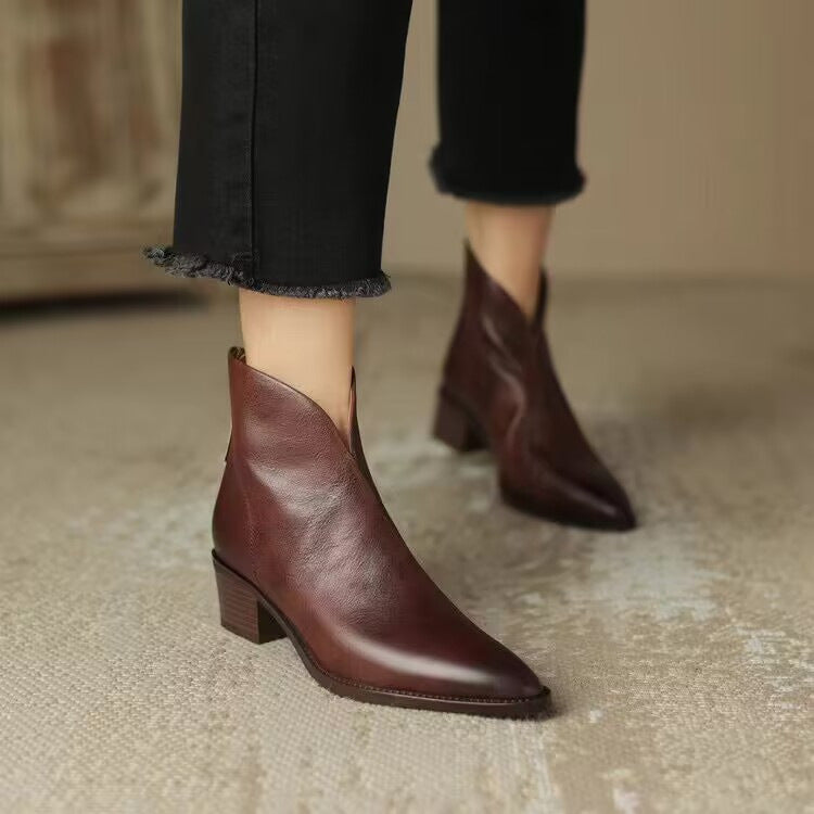 Sofie™ | Lucia Western Chic Ankle Boots