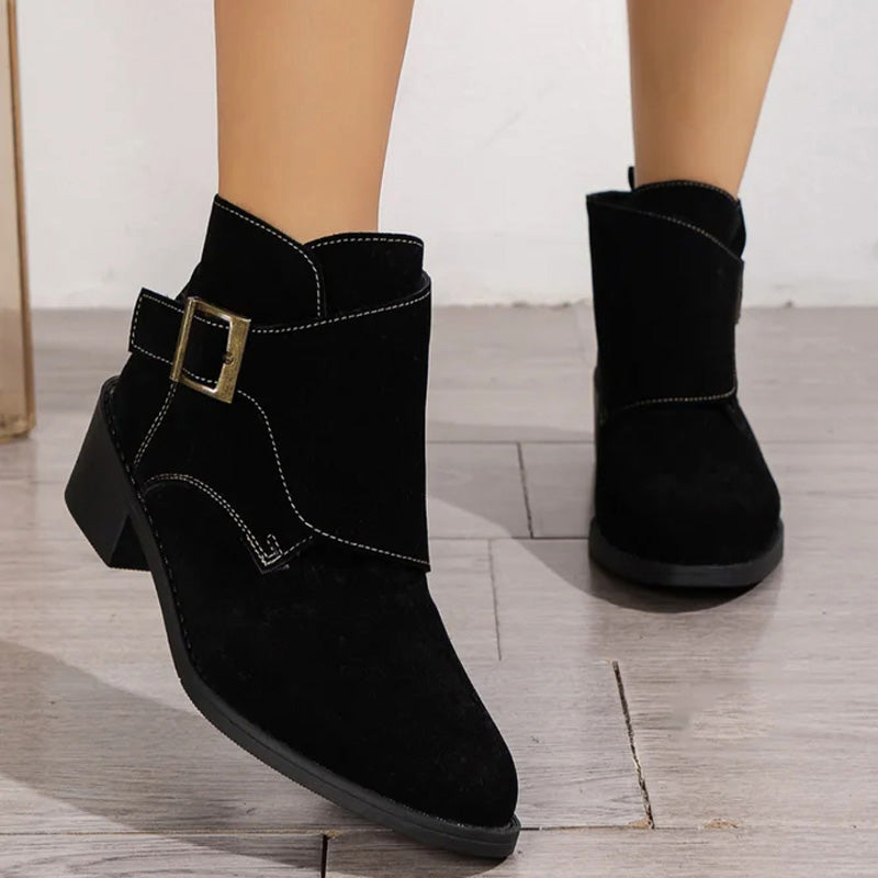 Sofie™ | Vintage Thick Heel Boots