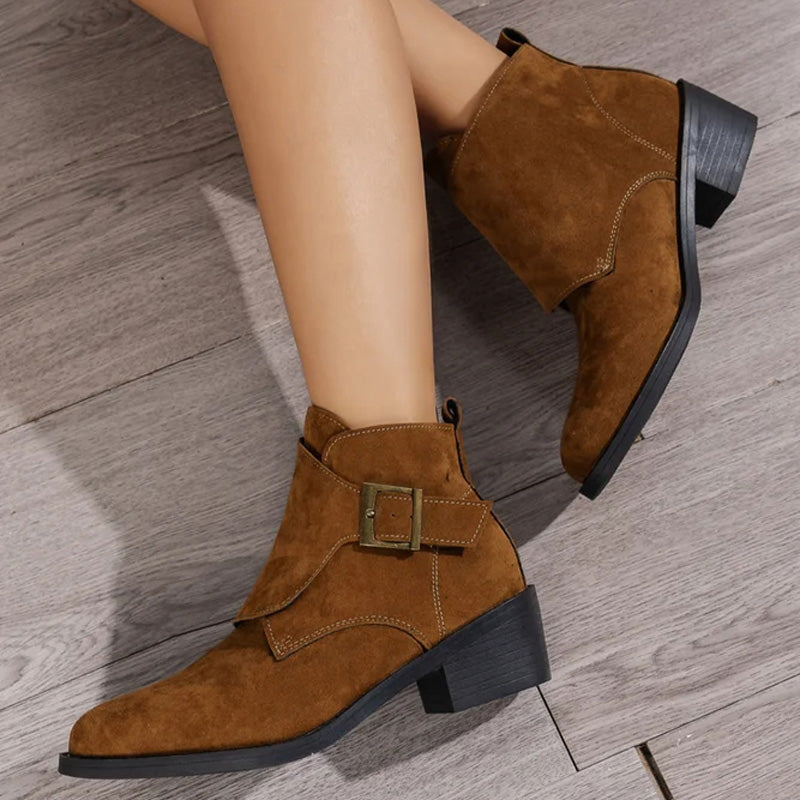 Sofie™ | Vintage Thick Heel Boots