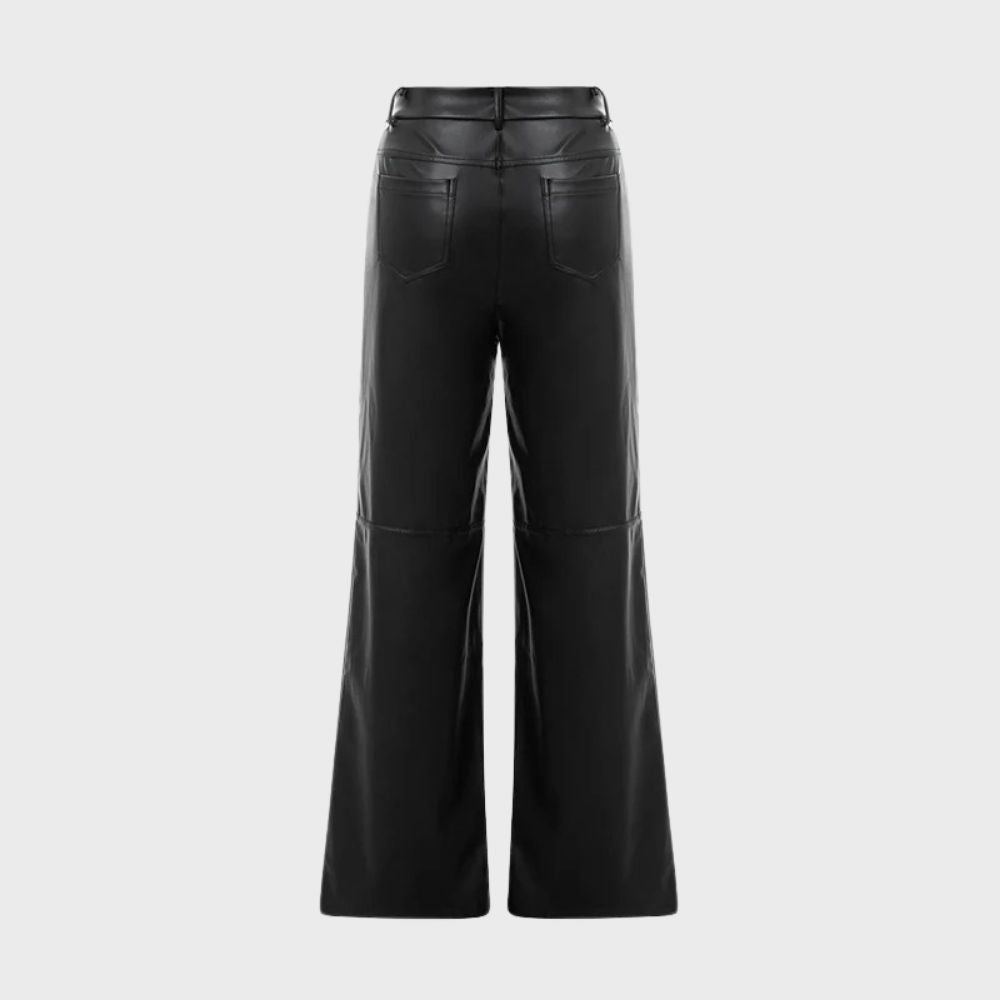 Sofie™ | Straight-Cut Leather Pants