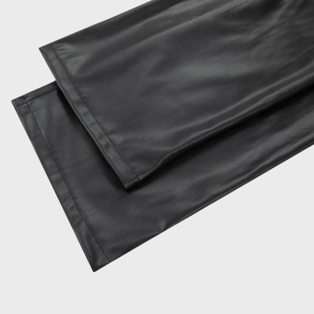 Sofie™ | Straight-Cut Leather Pants