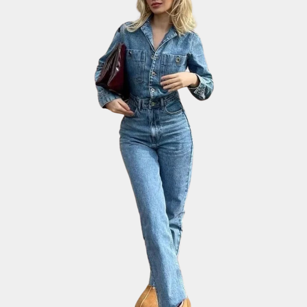 Sofie™ |  Stylish Denim Jumpsuit