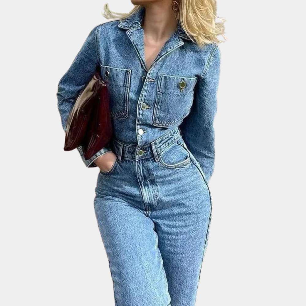 Sofie™ |  Stylish Denim Jumpsuit