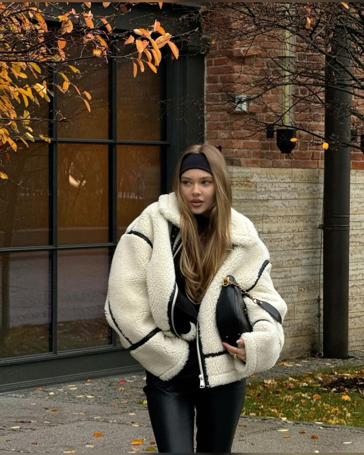 Sofie™ | Ava Luxe Teddy Aviator Jacket