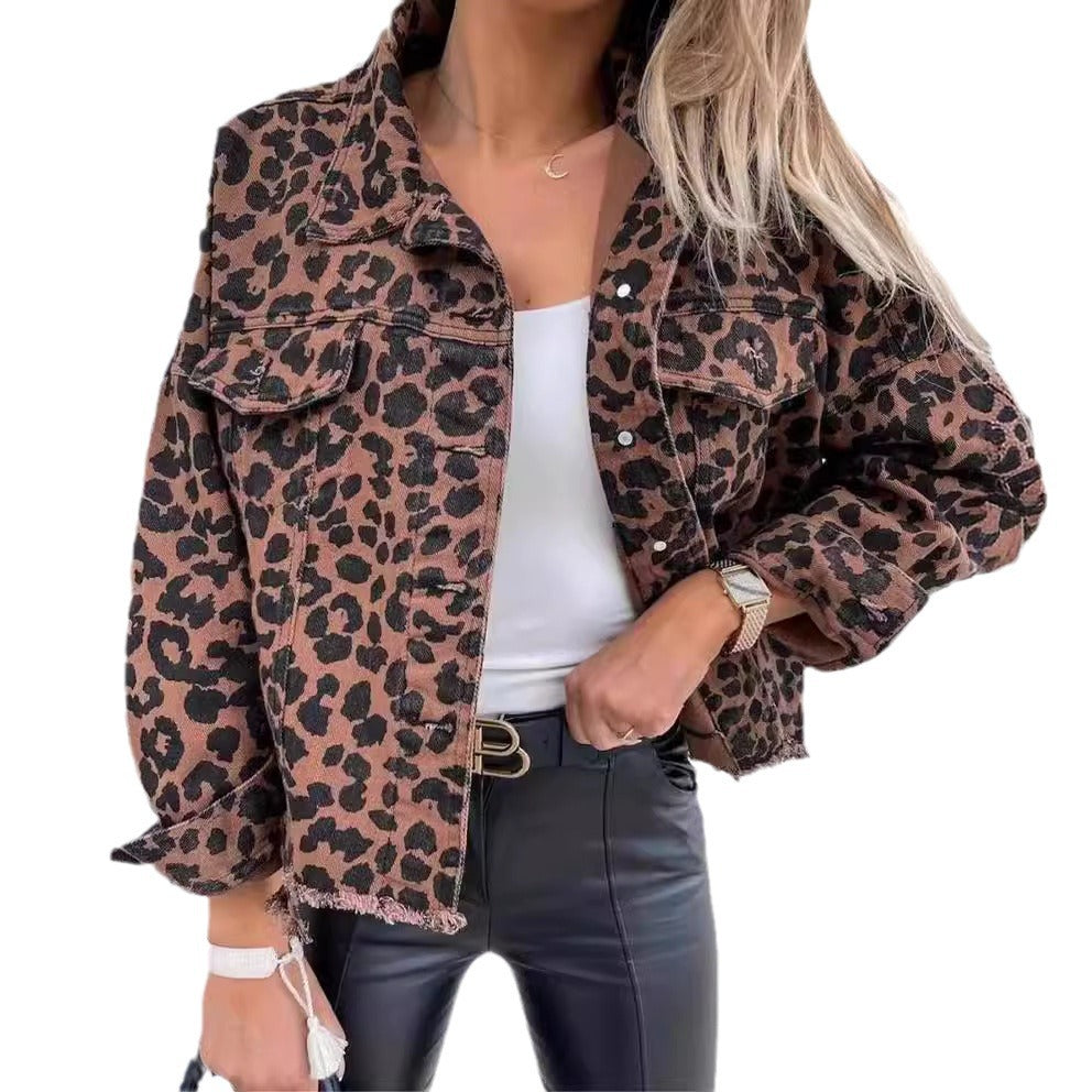 Suzie™ | The Leopard Denim Jacket