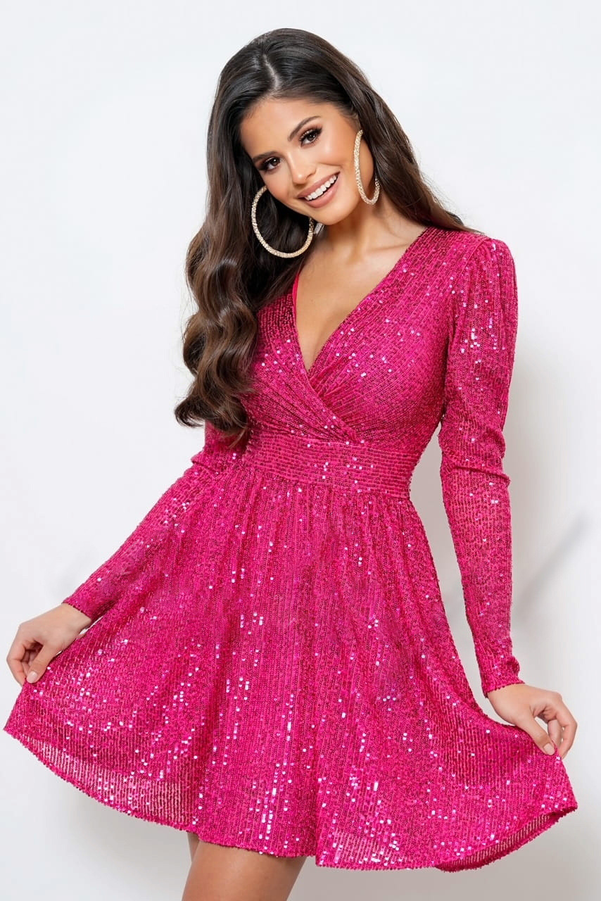 Sofie™ | Radiant Elegance Sequin Wrap Dress