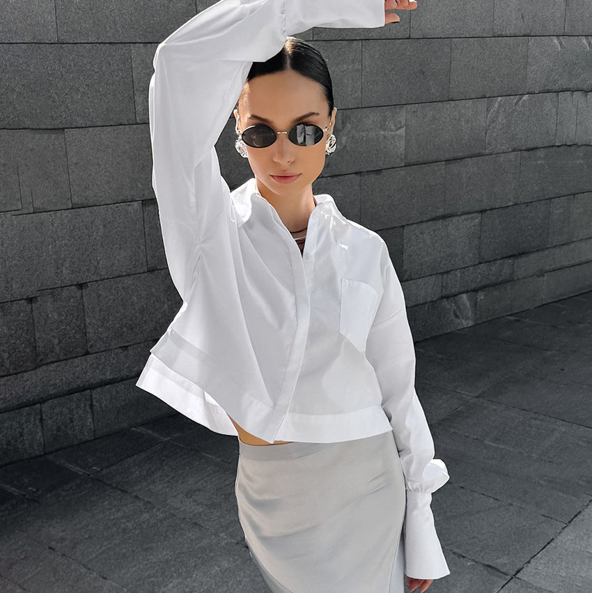 Sofie™ | Timeless Cropped White Shirt