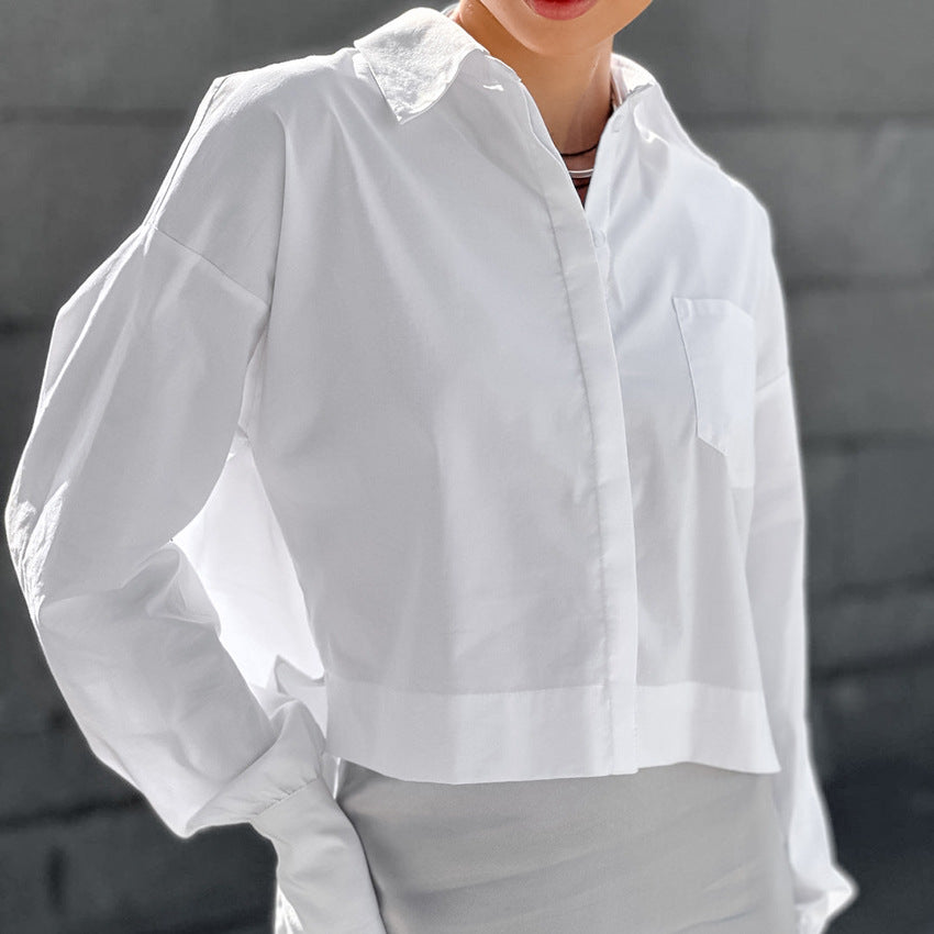 Sofie™ | Timeless Cropped White Shirt